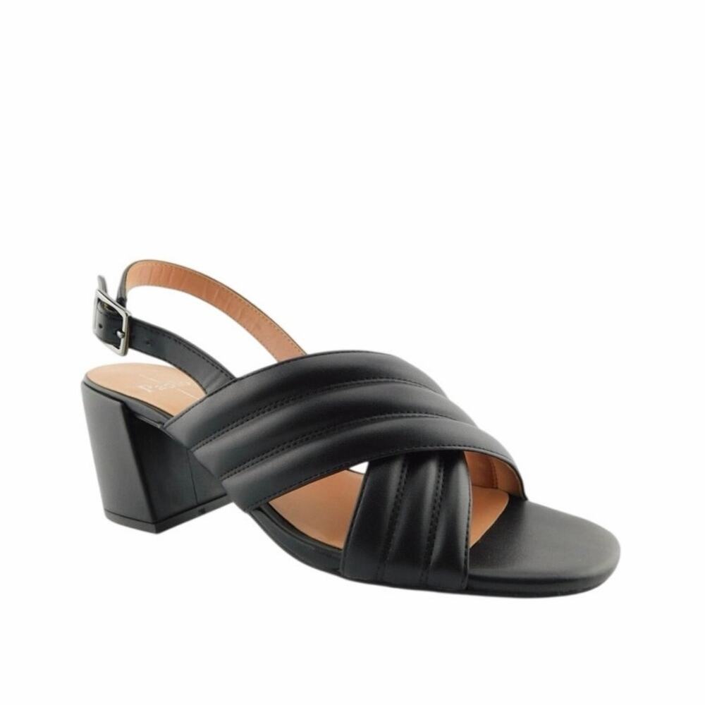 Paolo 10 Isabel Faux Nappa Leather Block Heel Sandal